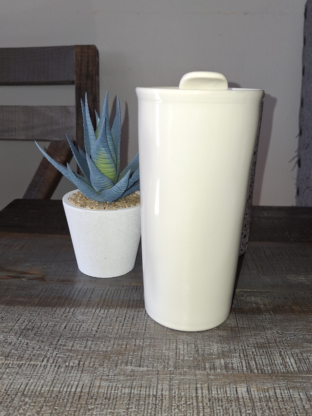 🍁 NEW Rae Dunn "HELLO FALL" Ceramic Travel Mug 🍁 - Picture 2 of 7